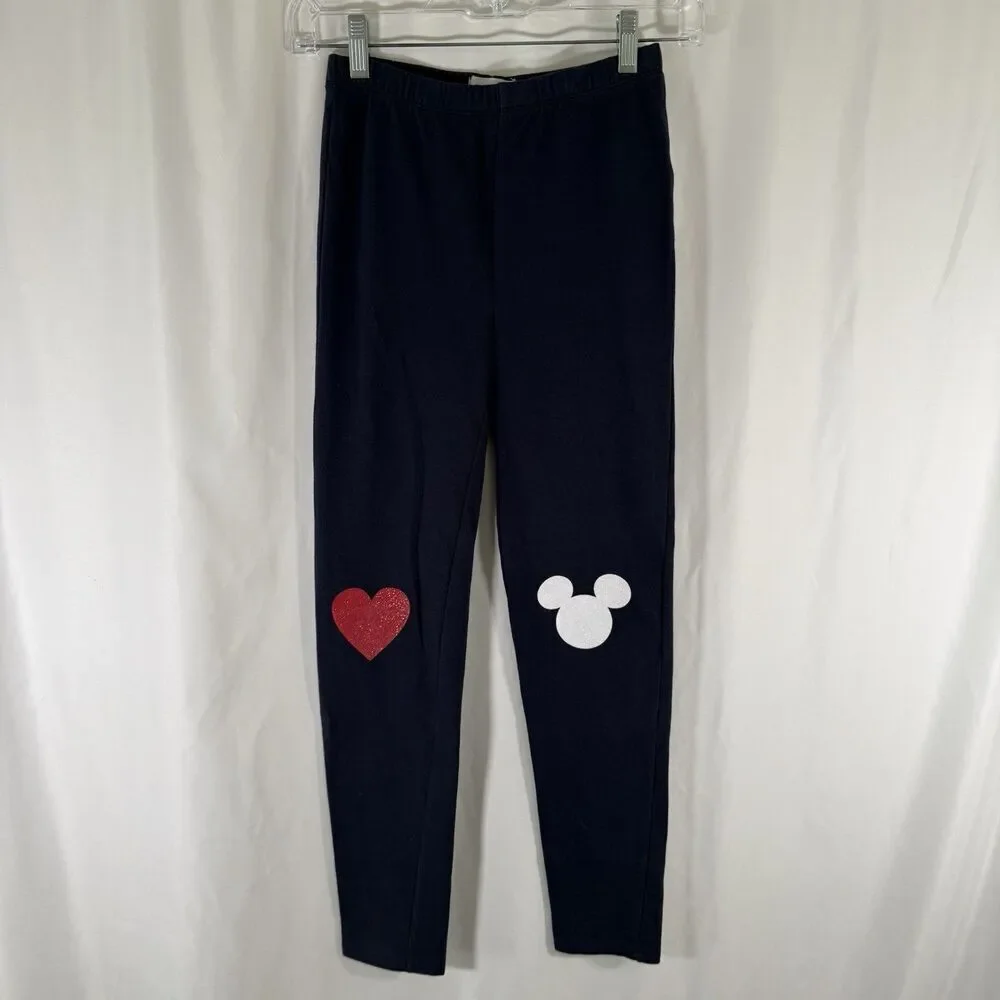 Gap Disney Sweatpants Girls XXL 14-16 Blue Navy Pull On Cotton Blend